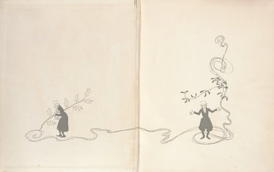 Front Endpapers - A Christmas Carol, 1915 by Arthur Rackham